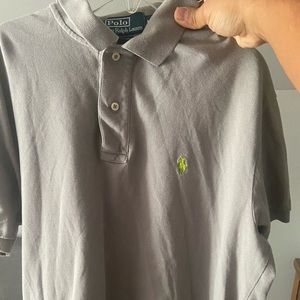 Gray Polo Collard Shirt